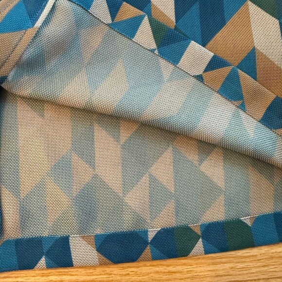 SHIPS Japan Geometric Mesh Shirt Medium - Picture 7 of 8